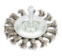 Draper 41434 Twisted Wire Wheel Brush, 75mm,Blue