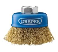 Draper 41443 Crimped Wire Cup Brush, 60mm x M14, Blue
