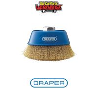 Draper 41446 Brassed Steel Crimped Wire Cup Brush 125Mm M14 each 1