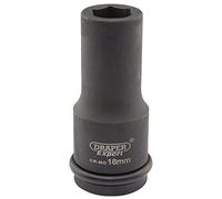 Draper 419D-MM Expert 5050 Square Drive Hi-Torq 6-Point Deep Impact Socket,18mm 3/4-inch