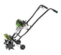 Draper 42.7cc Petrol Tiller and Cultivator | 1.2kW 2 Stroke 3HP Engine Rotavator | 4 Blades Rotation Speed 220 rpm | Tilling Width 320 mm | Tilling Depth 150mm | 32329