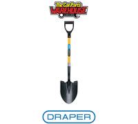 Draper 43216 Round Point Builders Shovel with Fibreglass Shaft
