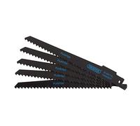 Draper 43426 Bi-Metal Reciprocating Saw Blades for Plaster Cutting, 150mm, 6tpi (Pack of 5)