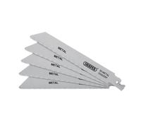 Draper 43459 Bi-metal Reciprocating Saw Blades for Metal, 150mm, 14tpi (Pack of 5)