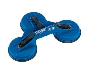 Draper 43846 Triple Suction Lifter, 118mm Ø , Blue