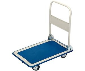 Draper 44005 Platform Trolley with Folding Handle,Blue, 150kg, 630mm x 480mm x 850mm