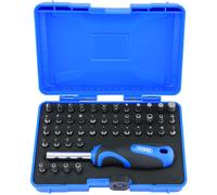 Draper 45 Piece Security Screwdriver Set | Magnetic Precision Driver Kit | 25mm 1/4" Bits | Soft Grip Hand Tools Set | Heavy- Duty Storage Case