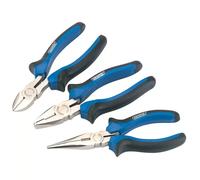DRAPER 45864 3 Piece Wire Side Cutter Combination & Long Nose Pliers Set VAT inc