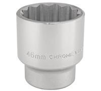Draper 46mm 3/4" 12 Point Chrome Socket Standard Length 16706