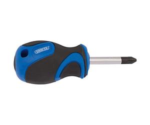 Draper 48929 Number 2 PZ Type Screwdriver with Soft Grip Handle, 38mm , Blue