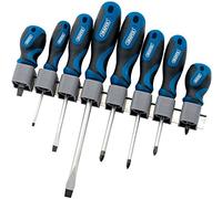 Draper 48933 8-Piece Soft-Grip Screwdriver Set , Blue
