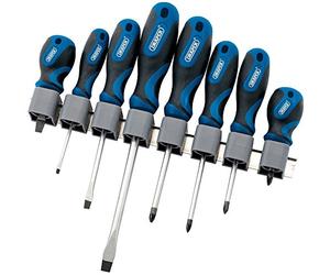 Draper 48933 8-Piece Soft-Grip Screwdriver Set , Blue