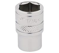 Draper 48942 1/4" Square Drive Polished Chrome Imperial Socket, 7/16" Size