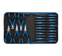 Draper 16 Piece Precision Plier and Screwdriver Tool Set - 48958 - Small Screwdrivers Mini Tools Sets