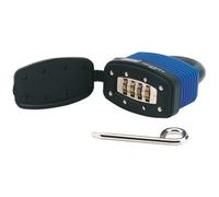 Draper 48mm Resetable 4 Number Combination Laminated Steel Padlock And Bumper 64175