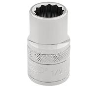 Draper Expert 49387 Hi-Torq® 12 Point Socket 3/8in Sq. Dr. 1/2in each