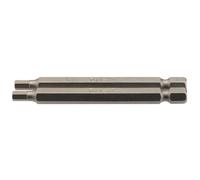 Draper Hex Screwdriver Bit 64321 - 4mm, 75mm, 1/4" Drive - Pack of 2