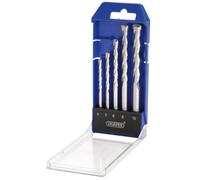 Draper 5 pcs TCT Masonry Drill Bit Set - 13618 - for Concrete, Brick, Stone, Slate and Masonry
