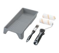 Draper Medium Pile Polyester Paint Roller And Brush Set With Soft Grip (5 Piece) Pk 1 20796