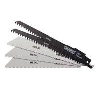 Draper 5 Piece Wood and Metal Cutting Reciprocating Sabre Saw Blade Set