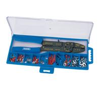 Draper 5 Way Wire Crimping Tool Kit 240mm Inc Non & Insulated Terminals 13658