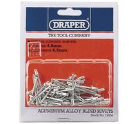 Draper Aluminium Pop Rivets 4mm 5.6mm Pack of 50