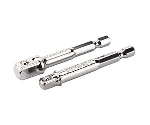 Draper 50087 Hexagon Adaptor, Blue, 1/4" and 3/8" Square Drive