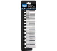 Draper 50176 Square Drive Expert Multi-Drive Deep Socket 12 Pieces Set, 3/8" Length