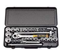 Elora 50650 Metric And Imperial Socket Set 1/2in Sq. Dr. (28 Piece) per set