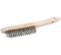 Draper 50931 Stainless Steel 4 Row Wire Scratch Brush, 310mm