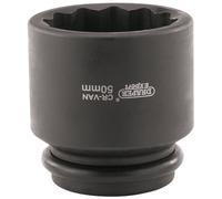 Draper 50mm Ford Hub Nut Socket 3/4"D 12 Point Standard Length 33319