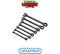Draper 51178 Draper HI-TORQ Metric Ratcheting Combination Spanner Set Black (7 P