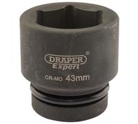Draper Expert 05123 Expert Hi-Torq® 6 Point Impact Socket 1in Sq. Dr. 43Mm each