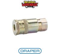 Draper 51401 1/4in Bsp Taper Female Thread Vertex Air Coupling each