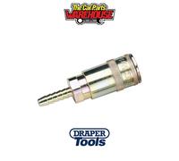 Draper 51412 1/4" Bore Vertex Air Line Coupling with Tailpiece (Sold Loose)