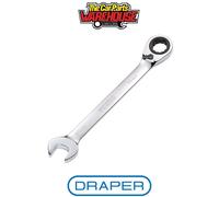 Draper Combination Spanner 52003 Hi-Torq - Metric Reversible Ratcheting, 15mm