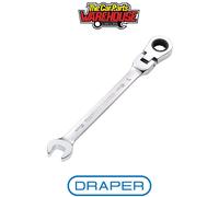 Draper HI-TORQ® Metric Flexible Head Ratcheting Combination Spanner, 10mm