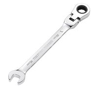 Draper Combination Spanner 52011 Hi-Torq - 10mm Metric Flexible Head Ratcheting, Blue