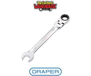 Draper 52018 Draper HI-TORQ Metric Flexible Head Ratcheting Combination Spanner