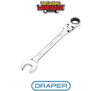 Draper 52027 Hi-Torq Metric Flexible Head Ratcheting Combination Spanner, 30mm