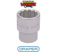 Draper 53053 Elora Bi-Hexagon Socket 1" Sq Dr 11/2"