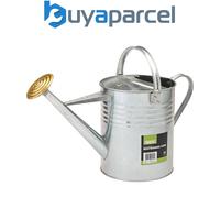 Galvanised Metal Watering Can Silver Watering Rose Steel Garden Plants Bucket