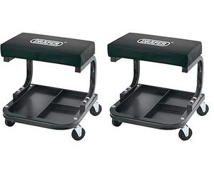 Draper 54243 Work Stool,Black,41.2 x 37.9 x 13.5 cm (Pack of 2)