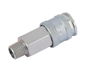 Draper 54404 1/4in Bsp Parallel Euro Coupling Male Thread (Sold Loose) each