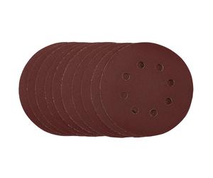 Draper 54758 Punched Sanding Discs, 125mm, Hook & Loop, 240 Grit, (Pack of 10)