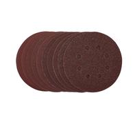 Draper 54759 Punched Sanding Discs 125Mm Hook & Loop Assorted Grit (Pack Of 10) each 10