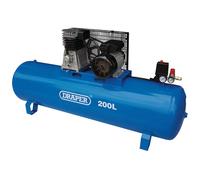 Draper Air Compressor - Belt Drive, 3HP, 200ltr
