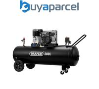 Draper 200L Belt-Driven Air Compressor, 2.2Kw/3Hp 55315