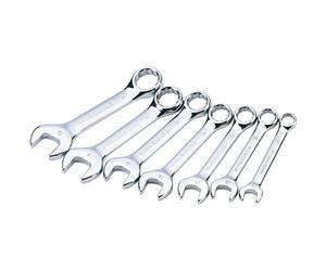 Draper 56398 Hi-Torq Metric Stubby Combination Spanner Set, 7 Pieces
