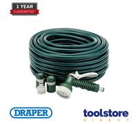 Garden Hose and Spray Gun Kit, 12mm Bore, 30m